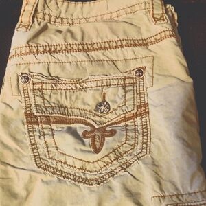 Rock Revival Shorts, 38, Tan